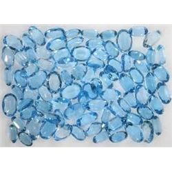 Bag of 5 BLUE TOPAZ GEMSTONES that came out of Safe Box Assorted Carat Weights GEM Quality