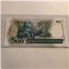 Image 2 : Rare 500 Cruzados BRASIL Bill in UNC Condition