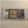 Image 1 : Very Rare 10 TIU KRONUR SEDLABANKI ISLANDS Bill in UNC Condition