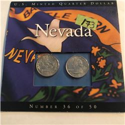 NEVADA State Quarters Set P D in Original Mint Package