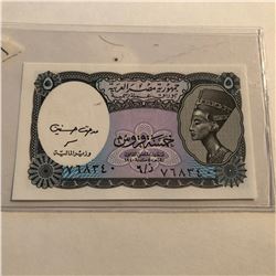 Rare 5 Piastres EGYPT Bill in UNC Condition