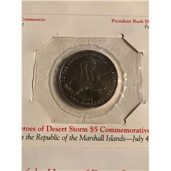 5 Dollar Commemorative HEROES of DESERT STORM