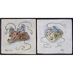 Tabor Utley, 2 Ceramic Tiles