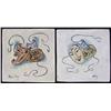 Image 1 : Tabor Utley, 2 Ceramic Tiles