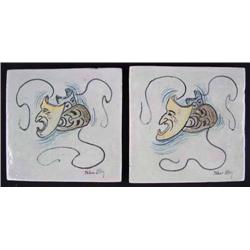 Tabor Utley, 2 Ceramic Tiles
