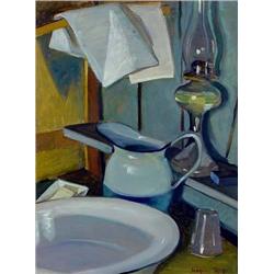 Virginia True, Oil on Board