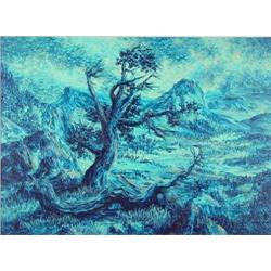 Elver A. Barker, Oil on Board