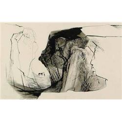 Ethel Magafan, Pen and Ink