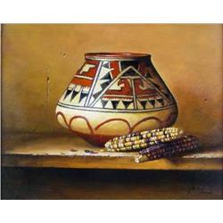 Jie Wei Zhou, Oil on Board