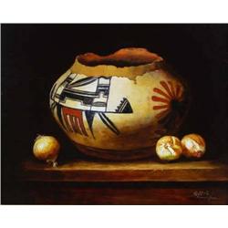 Jie Wei Zhou, Oil on Canvas