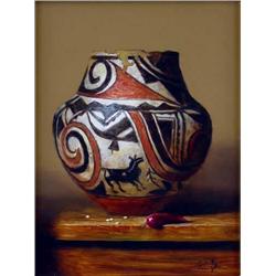 Jie Wei Zhou, Oil on Board