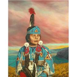 Mary Parker, Oil on Board
