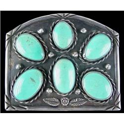 Old Pawn Turquoise Belt Buckle