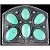 Image 1 : Old Pawn Turquoise Belt Buckle
