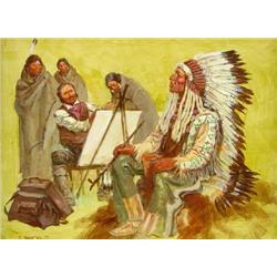 Shep Chadhorn, Oil on Board