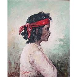 Johnnie Collier, Oil on Board