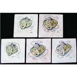 Tabor Utley, 5 Ceramic Tiles