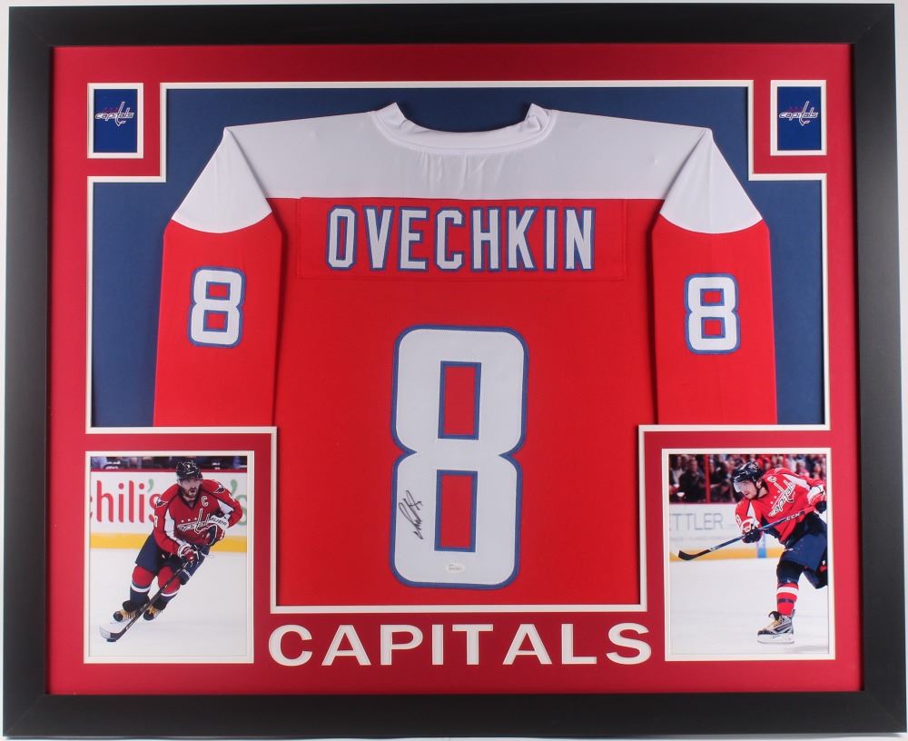 Alexander Ovechkin Signed Washington Capitals 35x43 Custom Framed