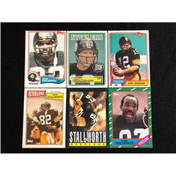 JOHN STALLWORTH/ TERRY BRADSHAW FOOTBALL CARD LOT