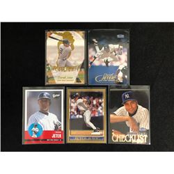 DEREK JETER BASEBALL CARD LOT