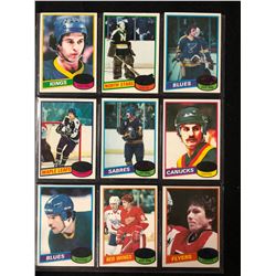 1980-81 TOPPS HOCKEY CARD LOT