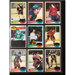 1980-81 TOPPS HOCKEY CARD LOT