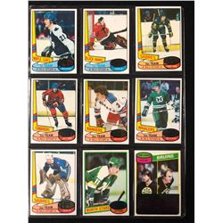 1980-81 TOPPS HOCKEY CARD LOT