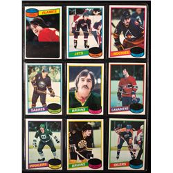 1980-81 TOPPS HOCKEY CARD LOT