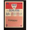 Image 2 : 1986 Fleer #57 Basketball Michael Jordan RC (REPRINT)