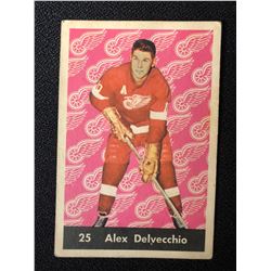 1961-62 PARKHURST #25 ALEX DELVECCHIO DETROIT RED WINGS