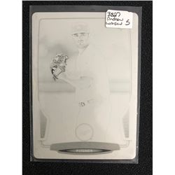 2013 BOWMAN DRAFT PICKS #42 MATT MAGILL BLACK PRINTING PLATE