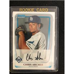 2011 Chris Archer Bowman Chrome Rookie Auto