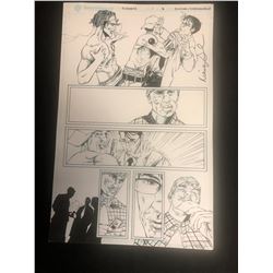 COMIC ART BOARD SIGNED BY DIANA GREENHALGH