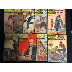 CLASSICS ILLUSTRATED COMIC BOOK LOT