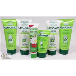 BAG OF ASSORTED GLYSOMED HAND CREAMS