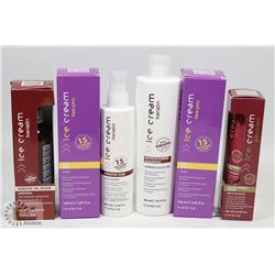 BAG OF ASSORTED ICE CREAM HAIR PRODUCTS