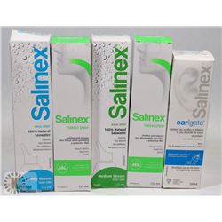 BAG OF ASSORTED SALINEX NASAL SPRAYS