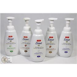 BAG OF ASSORTED DOVE SHOWER FOAM