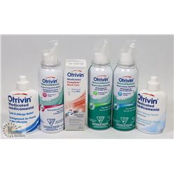 BAG OF ASSORTED OTRIVIN MEDICATED CONGESTION