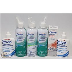 BAG OF ASSORTED OTRIVIN MEDICATED CONGESTION