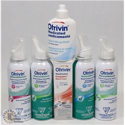 BAG OF ASSORTED OTRIVIN MEDICATED CONGESTION