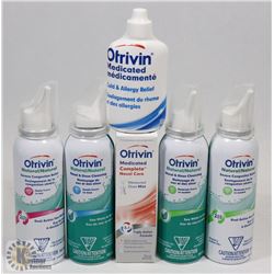 BAG OF ASSORTED OTRIVIN MEDICATED CONGESTION