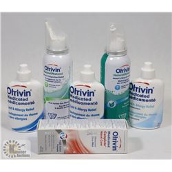 BAG OF ASSORTED OTRIVIN MEDICATED CONGESTION
