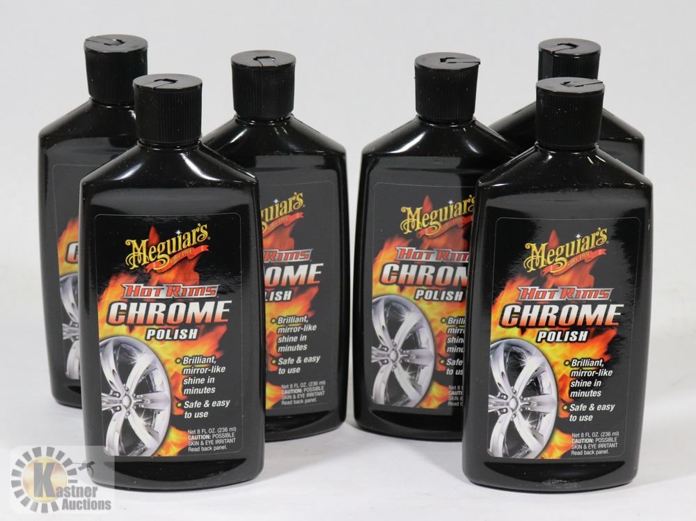 CASE OF MEGUIARS HOT RIMS CHROME POLISH