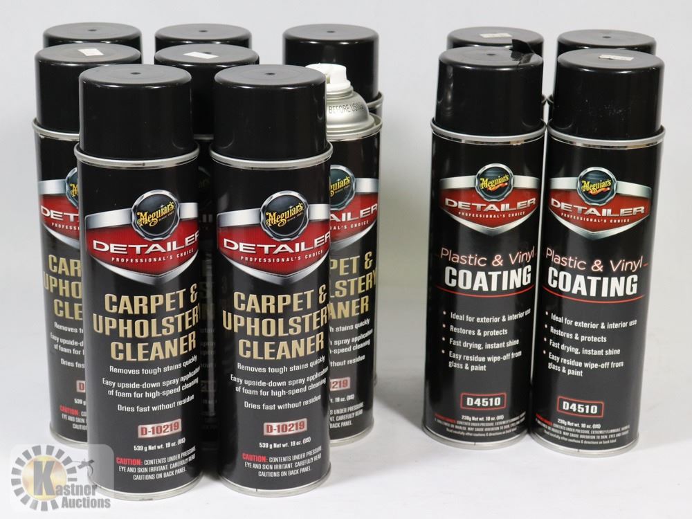 CASE OF MEGUIARS CARPET & UPHOLSTERY CLEANER AND