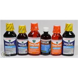 BAG OF ASSORTED COLD MEDICINE