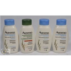 BAG OF ASSORTED AVEENO BODY WASHES
