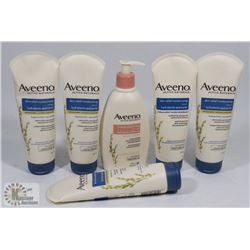 BAG OF ASSORTED AVEENO MOISTURIZERS