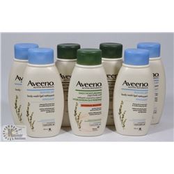 BAG OF ASSORTED AVEENO BODY WASH