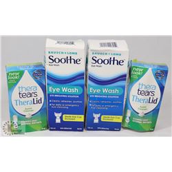BAG OF ASSORTED EYE WASHES